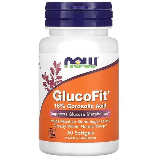 Экстракт листа бананы NOW GlucoFit, 60 капсул - фото 1