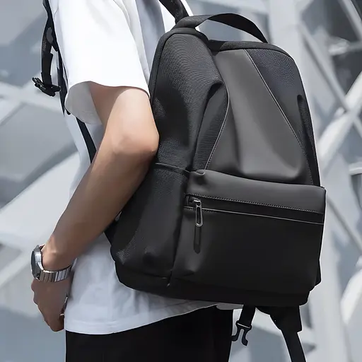 Рюкзак для студента Mark Ryden MR9809D з кишенею під ноутбук 15.6 дюймів (Чорний)