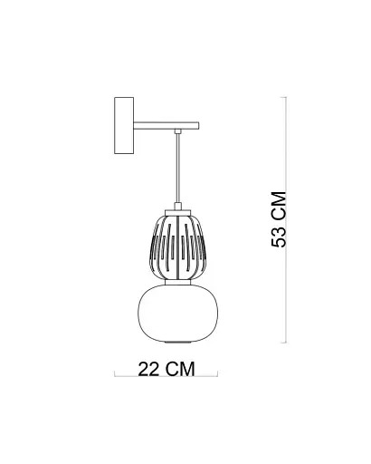 Бра, настінний світильник Italux WL-98374-18W-GD Eris Led 1x18W 3000K 2235Lm IP20 - фото 2