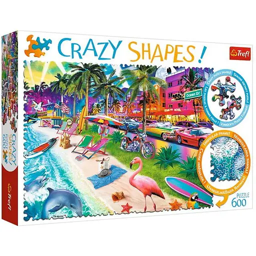 Пазл Trefl Crazy Shapes Пляж Майами 600 эл. (11132)