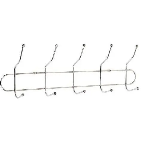 Вішалка настінна на 5 подвійних гачків, 40х8х13 см Х2-254
