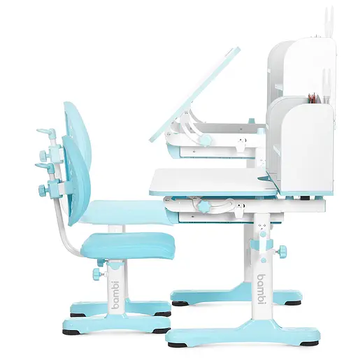 Дитяча парта Bambi M 5800-4 зі стільцем з регулюванням висоти та нахилу висувний ящик - фото 2
