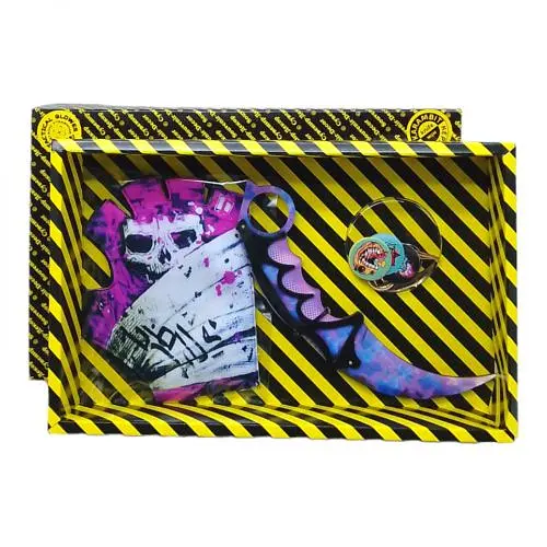 Сувенирный набор ножей "Керамбіт PURPLE CAMO" KARPC-B Сувенир-декор (4820242991609) - фото 1