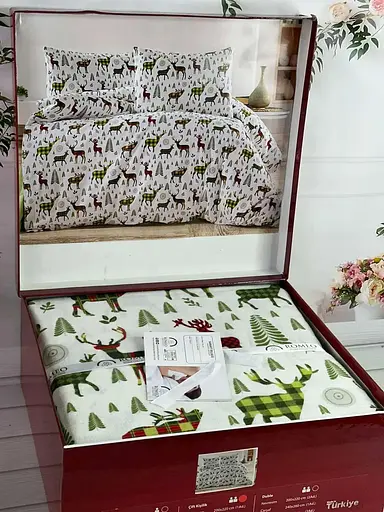 Постільна білизна Romeo Home Mark Yesil Фланель Belizza pbe0051823 - фото 1