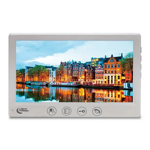 Видеодомофон 7" Light Vision AMSTERDAM FHD White (82-00206)