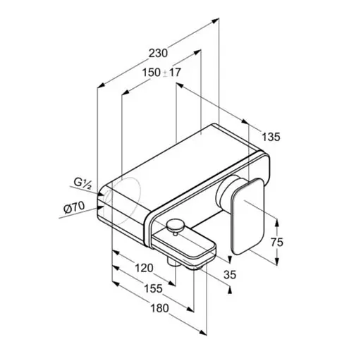 Змішувач для ванни Kludi E2 DN 15 494450575 - фото 3