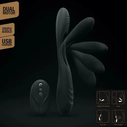 Вибратор для пар Dorcel Multi Joy с пультом ДУ - фото 4
