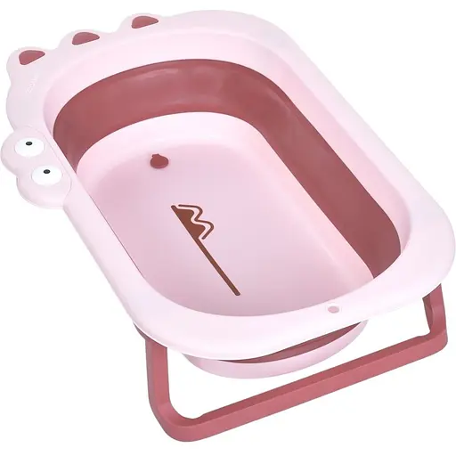 Дитяча силіконова ванночка El Camino Me 1141 Croco Pink у вигляді крокодила