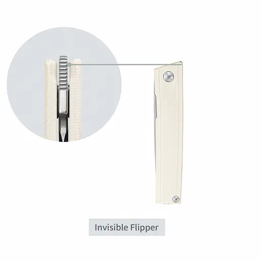 Ніж складаний SRM Gent 401LC-GT, білий - фото 16