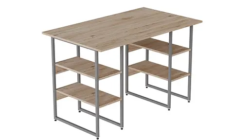 Комп'ютерний стіл Ferrum-decor Карен 75x140x70 сірий ДСП Дуб Сан-Марино 32мм (FRD-102456)