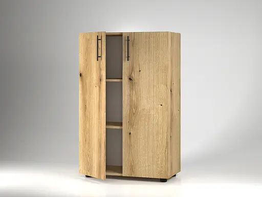 Шкаф для документов средний ОП-612 Orange-Line 700х347х1103 Дуб Эвок прибрежный - фото 2