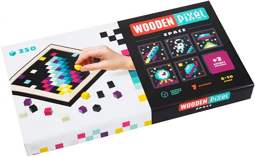 Мозаїка «Wooden pixel 1»/Wooden mosaic «Wooden pixels 1» - фото 1