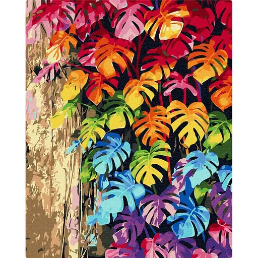 Картина по номерам "Цветные листья" BS32082, 40х50см