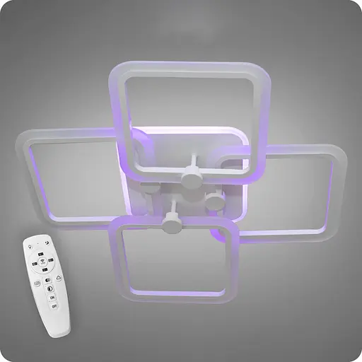 Люстра светодиодная 517 Dlight 3color с пультом 90Вт Белый (01804) - фото 1