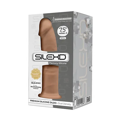 Фалоімітатор SilexD Silicone Dildo Model 2 Size 7.5" 19 см тілесний - фото 2