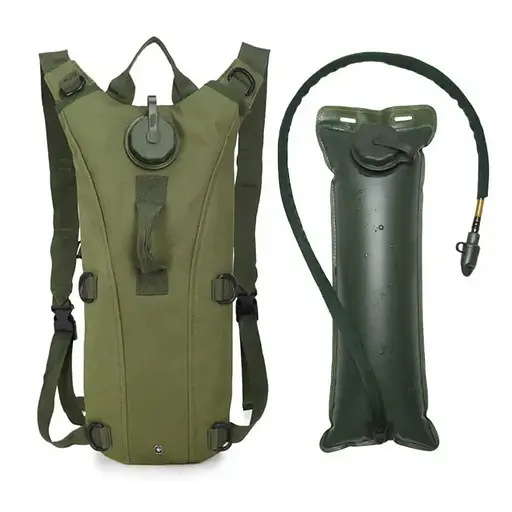 Тактическая питьевая система гидратор KMS (гидропак + рюкзак) Зеленый - фото 2