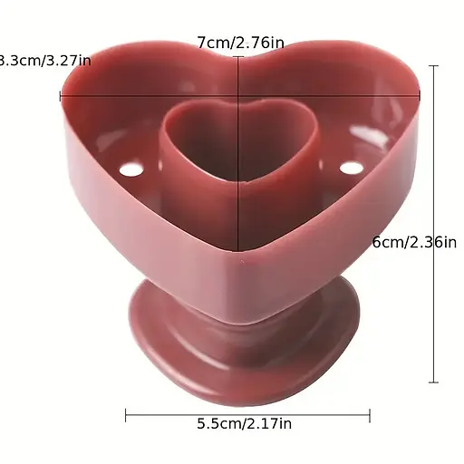 Форма для пончиків та донатів у вигляді серця "Майстер пончик", Kitchen Master Бордовий 87264 - фото 6