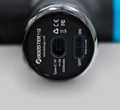 Перкусійний масажер тригерних точок Booster М2 type-C 12V Massage Gun 2500 маг - фото 9