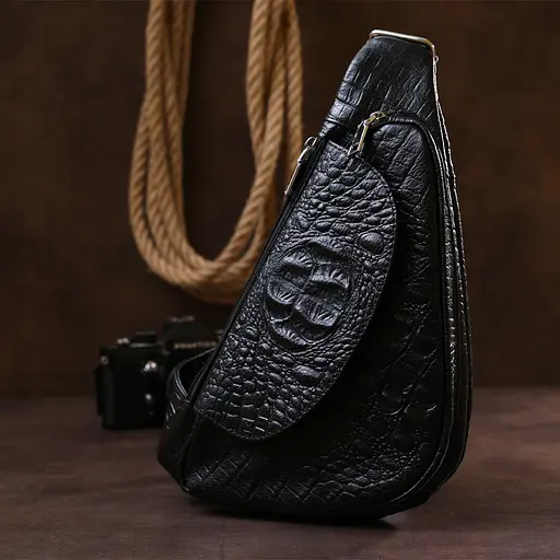 Чоловіча шкіряна сумка Vintage 17х29х3,5 см sum0020289 - фото 6