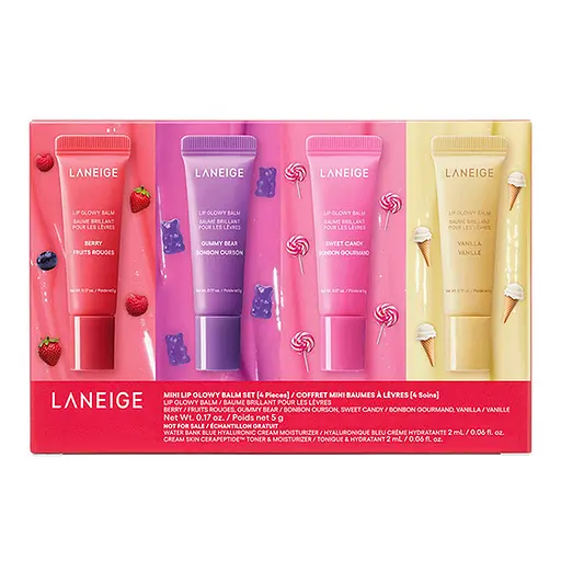 Набор бальзамов для губ Mini Lip Glowy Balm Set Laneige - фото 1
