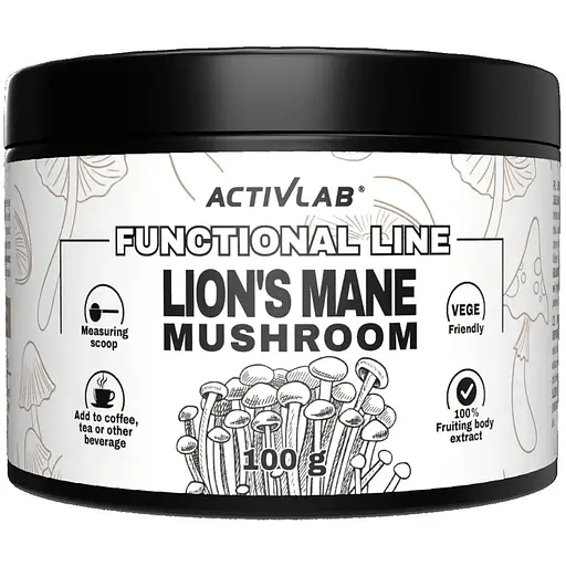 Ежовник Гребенчатый ActivLab Lion's Mane Mushroom, 100 грамм - фото 1