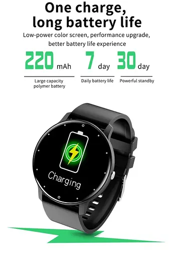 Смарт-часы Lige 0223B с двумя ремешками Black (17791) - фото 4