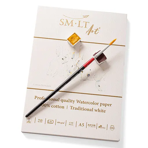 Склейка для акварели PRO CREATE 400г/м2 10л 100% хлопок SM-LT Art - фото 2