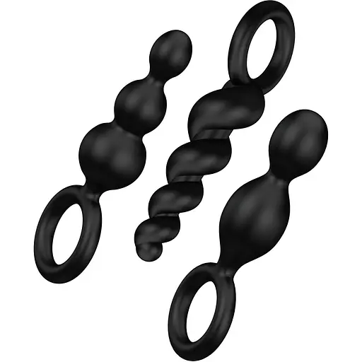 Набір анальних іграшок Satisfyer Plug Black (set of 3) - Booty Call