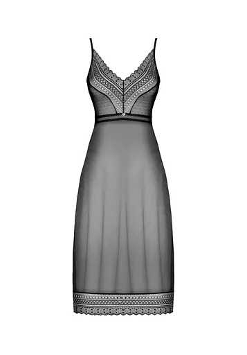 Пеньюар Obsessive Estiqua M/L чорний - фото 5