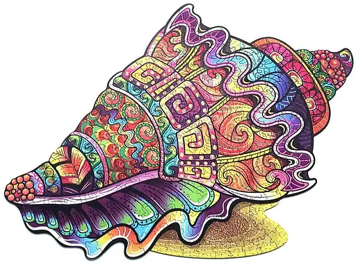 Дерев’яний пазл в коробці Мушля - фото 1