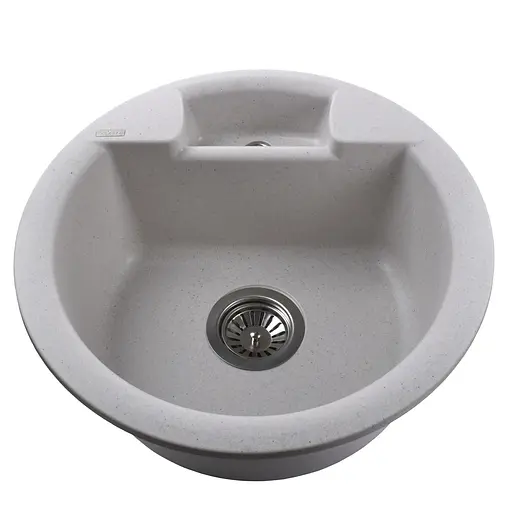 Гранитная мойка Globus Lux Guron жемчужный 480 мм, Серый - фото 5