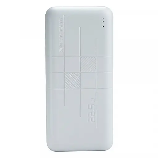 Портативний зовнішній акумулятор XO PR188 20000mAh PD20W+QC22.5W (Білий)