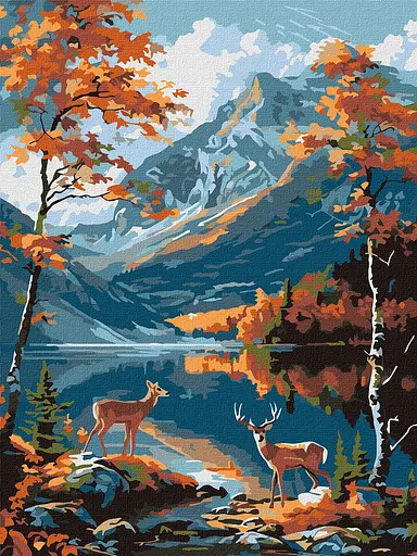 Набор для росписи по номерам Магия природы, 30x40 см, КНО6644