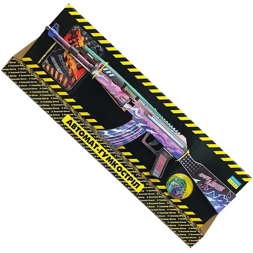 Зібрана модель Гумкостріл АВТОМАТ "АК DIGITAL" Сувенір-Декор AKDI-B - фото 1