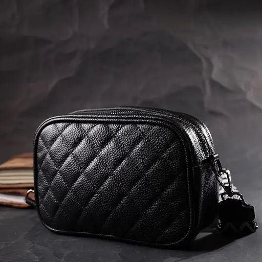 Классическая кожаная сумка Vintage через плечо на одно отделение 21х14х8 см sum0029035 - фото 8