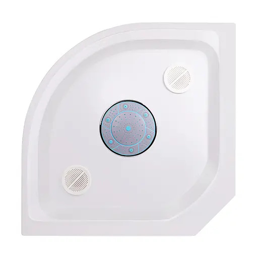 Гидромассажный бокс Lidz Tani SBM90x90.SAT.LOW.GR, стекло тонированное 4 мм, Черный, Универсальная, Черный, черный, мелкий (до 20 см) - фото 12