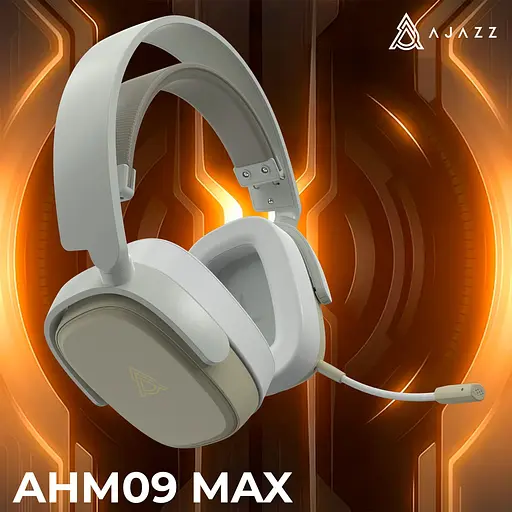 Наушники Ajazz AHM09 MAX 3-Mode Grey (AHM09-MAX-GW) - фото 16