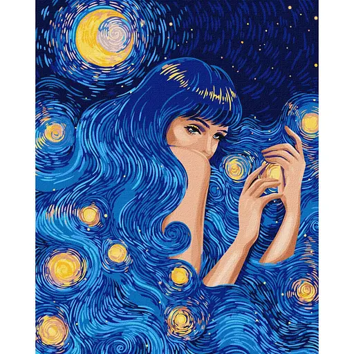 Картина за номерами "Зіркова красуня" ©pollypop92 KHO5086 Ideyka 40х50 см