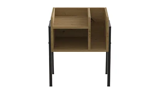 Тумба модульна Ferrum-decor Амелі 540x450x320 метал Чорний ДСП Дуб Артізан 16 мм (FRD-103009) - фото 3