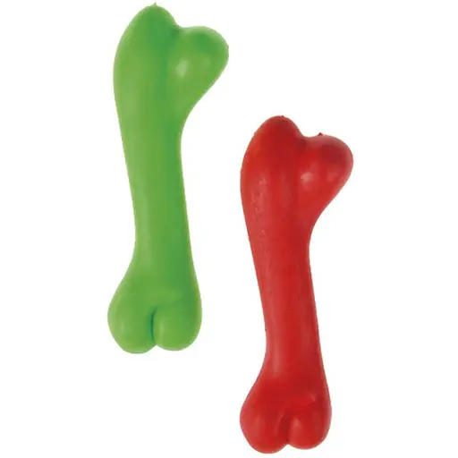 Іграшка для собак TatraPet Dental Gum кістка гумова 12 см в асортименті - фото 2