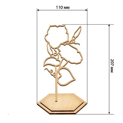 Набор для витражной живописи по номерам "Ипомея" Fabrika Decoru FDSGK-018 - фото 2