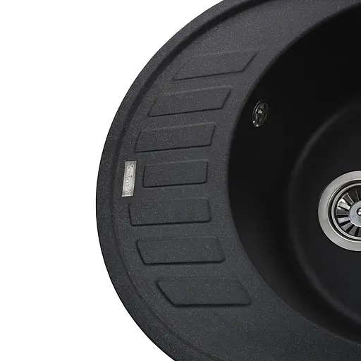 Гранитная мойка Globus Lux Arno графит 650x500 мм А0001, Графит - фото 5