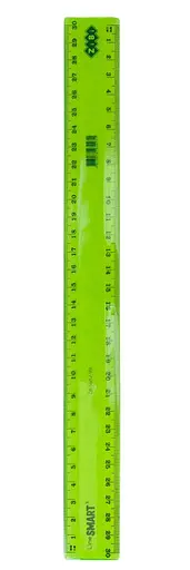 Лінійка пластикова, 30 см, тонована (В асортименті), 10 шт. в упаковці