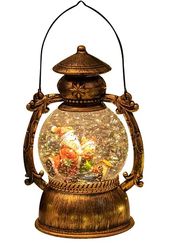 Светильник новогодний музыкальный Фонарь-Пони HC-Q057 LED USB AAх3 (14х11х20см)