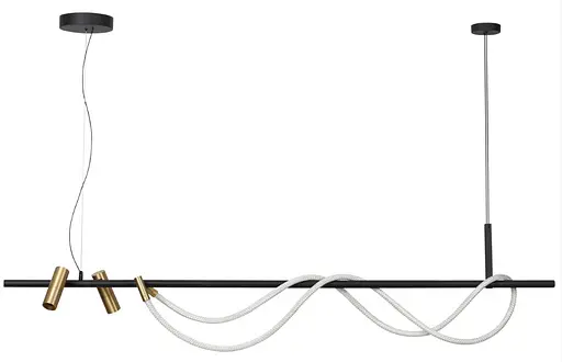 Люстра подвесная светодиодная VALESO THD63815A-3 30W - фото 2