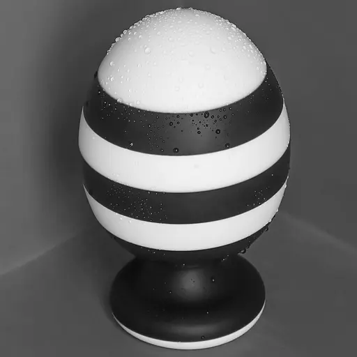 Анальна пробка LoveToy X-Missioner 14 см (чорно-білий) - фото 6