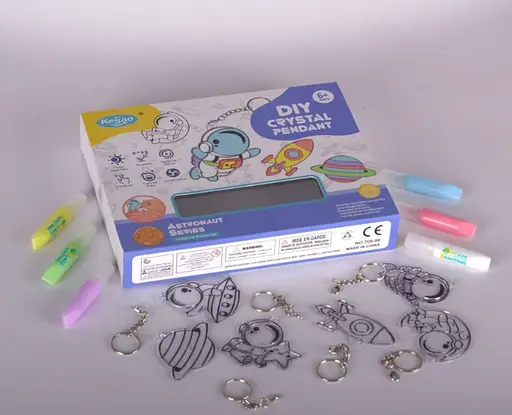 Набор для творчества "Space" 9040E, брелоки, раскраски, бусины, краска - фото 4