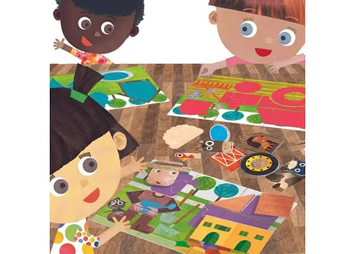 Настольная игра Headu Тактильное лото Монтессори. Формы и контуры (Montessori. Tactile Iotto for Kids: Shapes and Contours) (MU25374) - фото 3