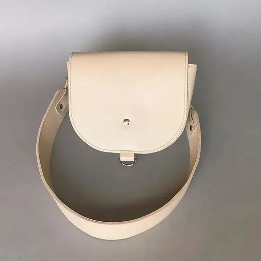 Жіноча шкіряна сумка Ruby S бежева - фото 1