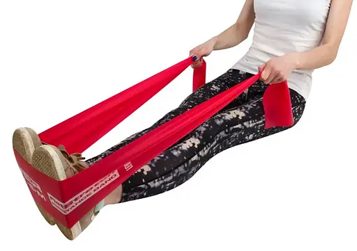 Стрічка-еспандер для спорту та реабілітації Power System PS-4122 Flat Stretch Band Level 2 Red 15-25 кг (PS_4122_Red) - фото 5